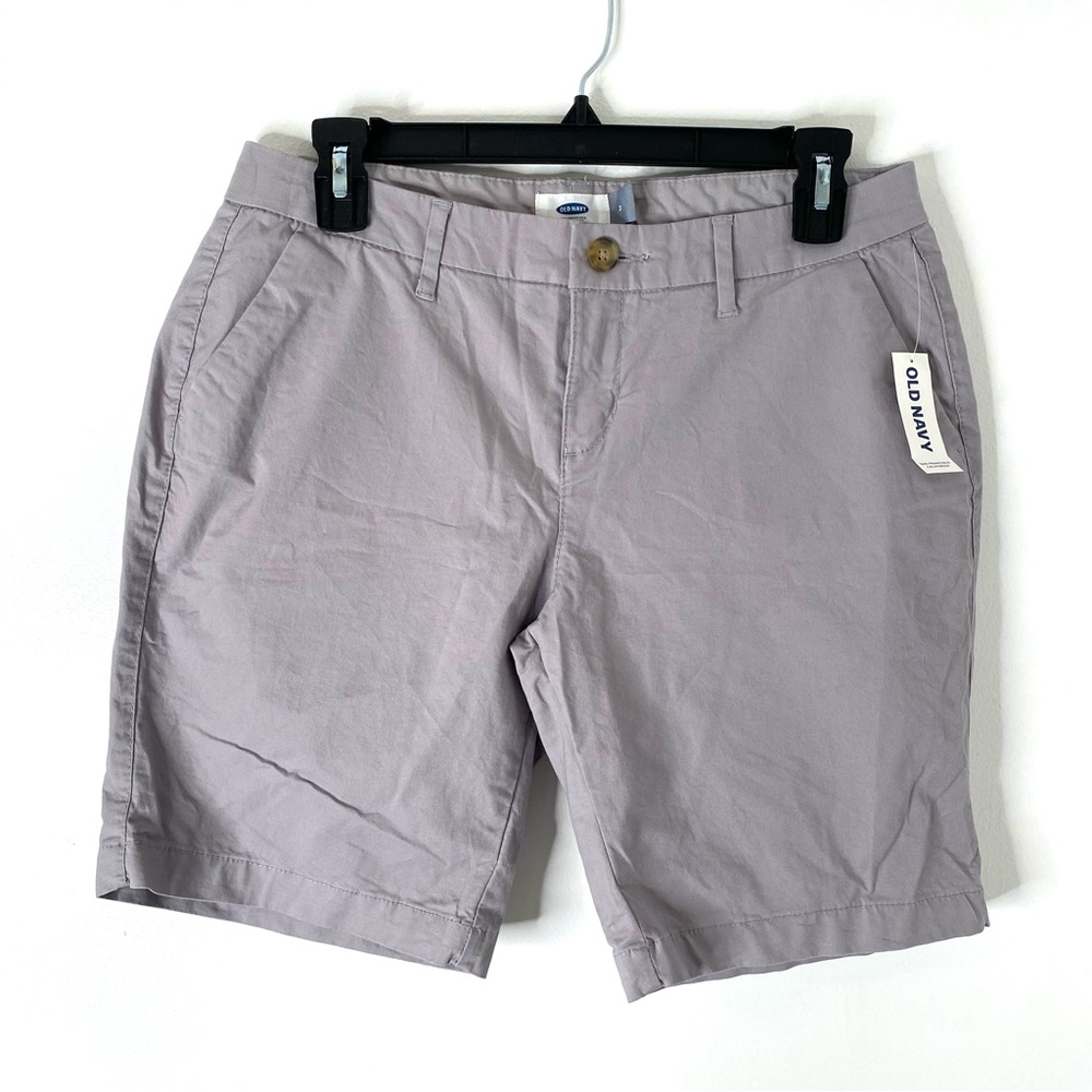 Old Navy Grey 9” High Rise Shorts Tailored NWT